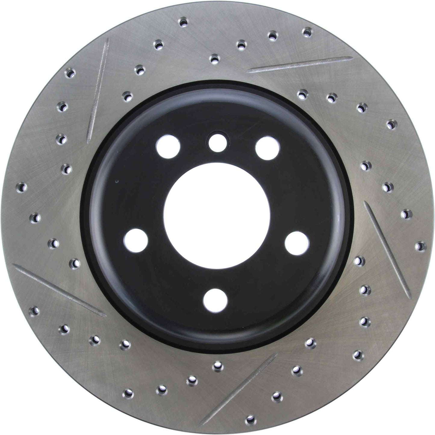 StopTech Sport Drilled/Slotted Brake Rotor; Front Right