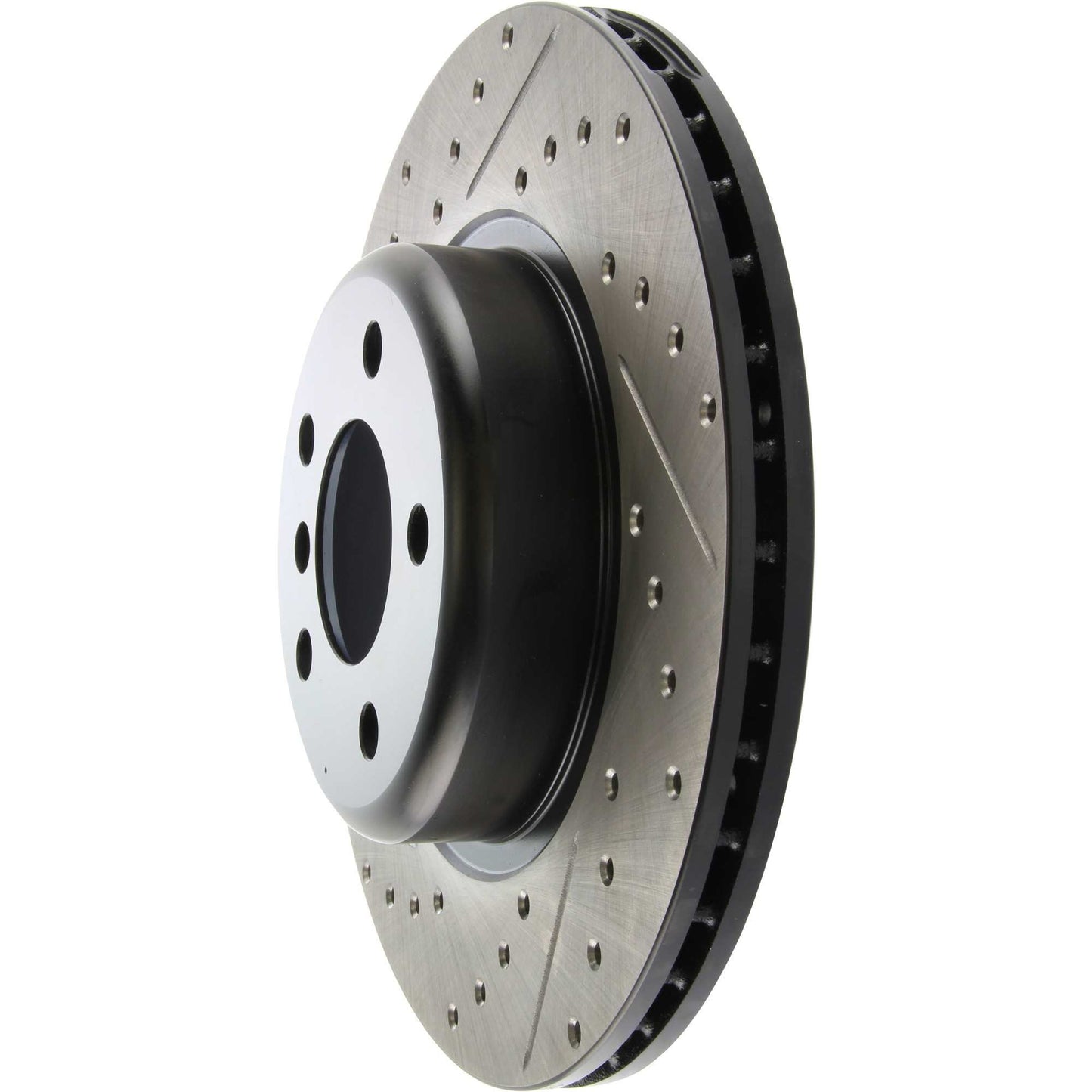 StopTech Sport Drilled/Slotted Brake Rotor; Front Right