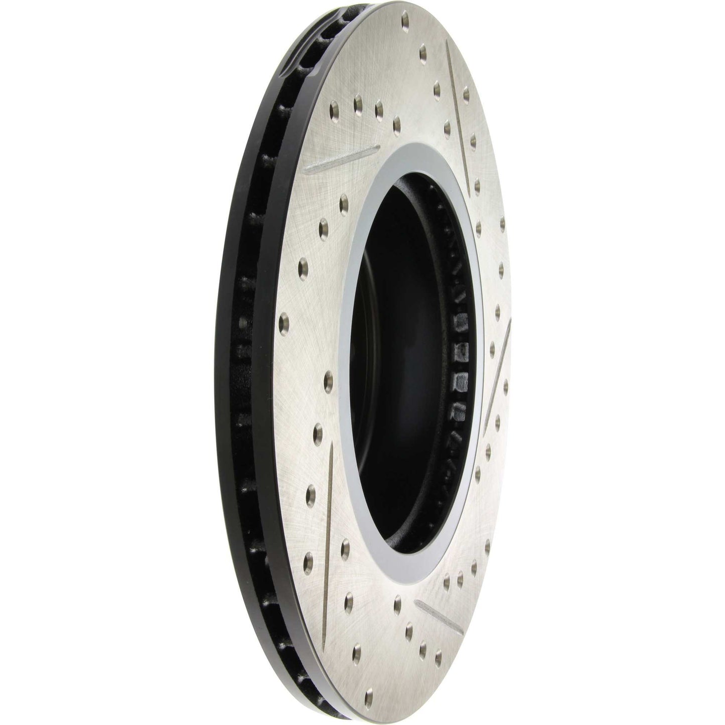 StopTech Sport Drilled/Slotted Brake Rotor; Front Right
