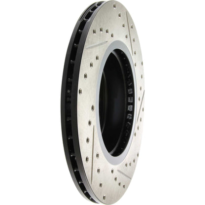 StopTech Sport Drilled/Slotted Brake Rotor; Front Right