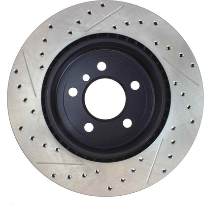 StopTech Sport Drilled/Slotted Brake Rotor;Front And Rear Left