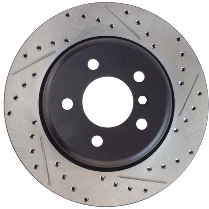 StopTech Sport Drilled/Slotted Brake Rotor;Front And Rear Left