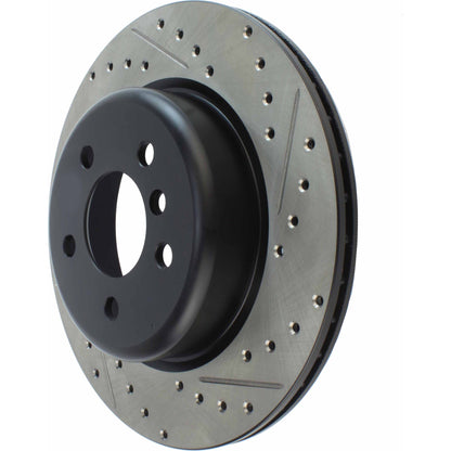 StopTech Sport Drilled/Slotted Brake Rotor;Front And Rear Left