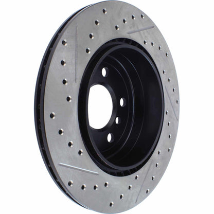 StopTech Sport Drilled/Slotted Brake Rotor;Front And Rear Left