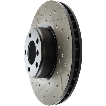 StopTech BMW 12-15 335i / 2014 428i / 2015 235i/228i Front Right Slotted & Drilled Sport Brake Rotor 127.34140R