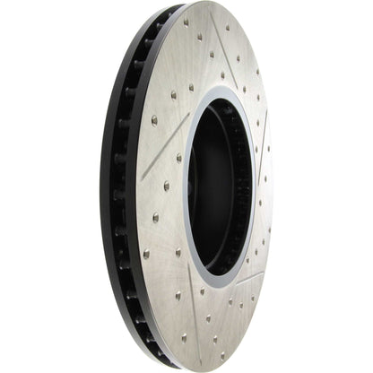 StopTech BMW 12-15 335i / 2014 428i / 2015 235i/228i Front Right Slotted & Drilled Sport Brake Rotor 127.34140R