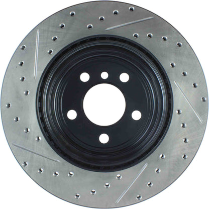 StopTech 12-16 BMW 335i Slotted & Drilled Rear Left Rotor 127.34141L