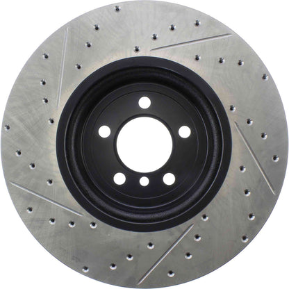 StopTech Sport Drilled/Slotted Brake Rotor; Front Left