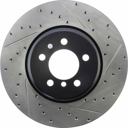 StopTech Sport Drilled/Slotted Brake Rotor; Front Left