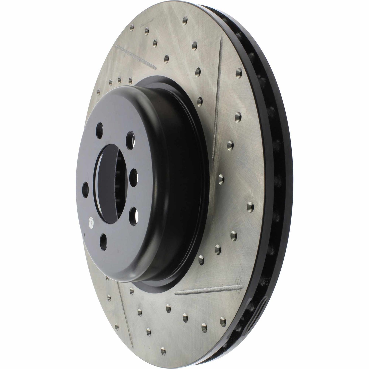 StopTech Sport Drilled/Slotted Brake Rotor; Front Left