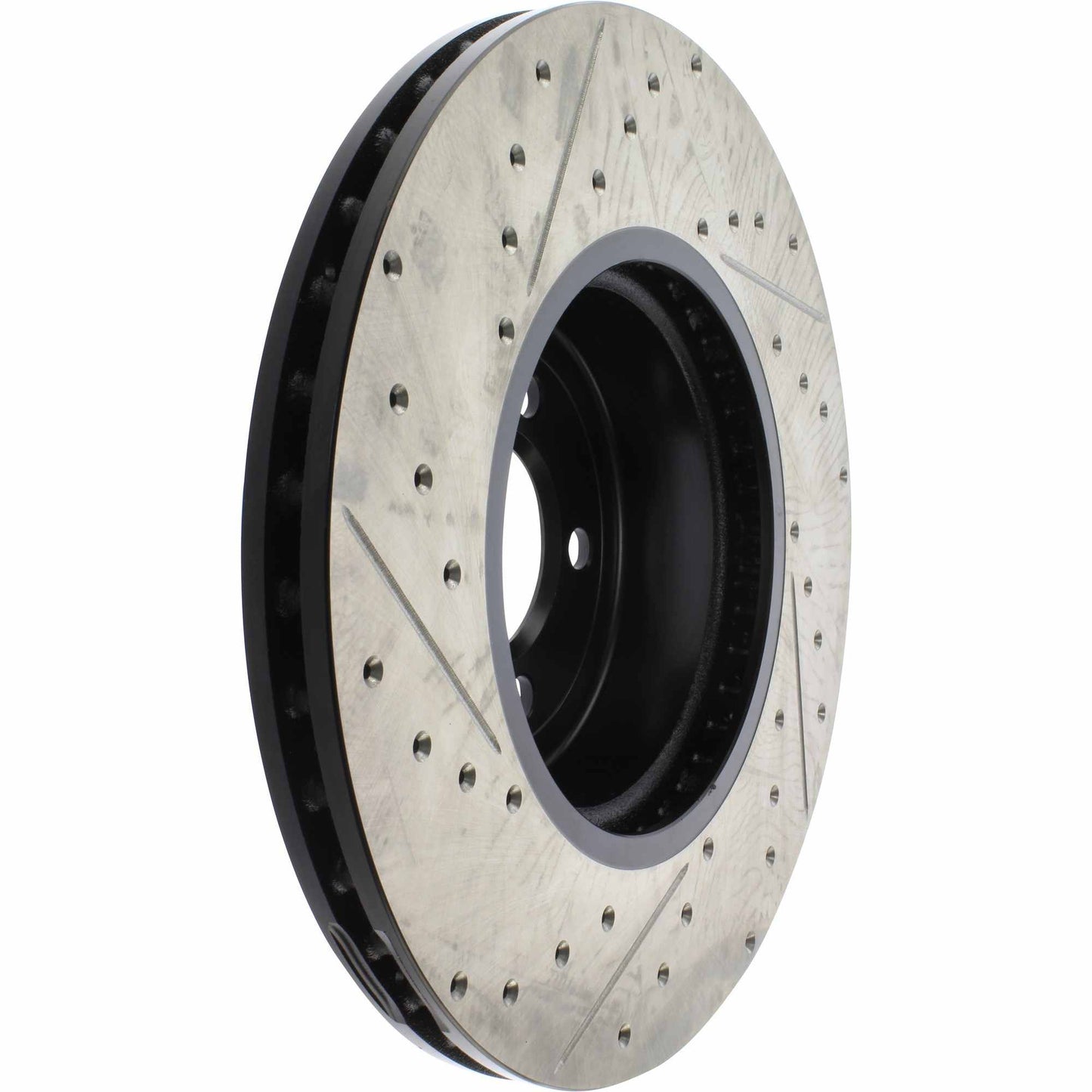 StopTech Sport Drilled/Slotted Brake Rotor; Front Left