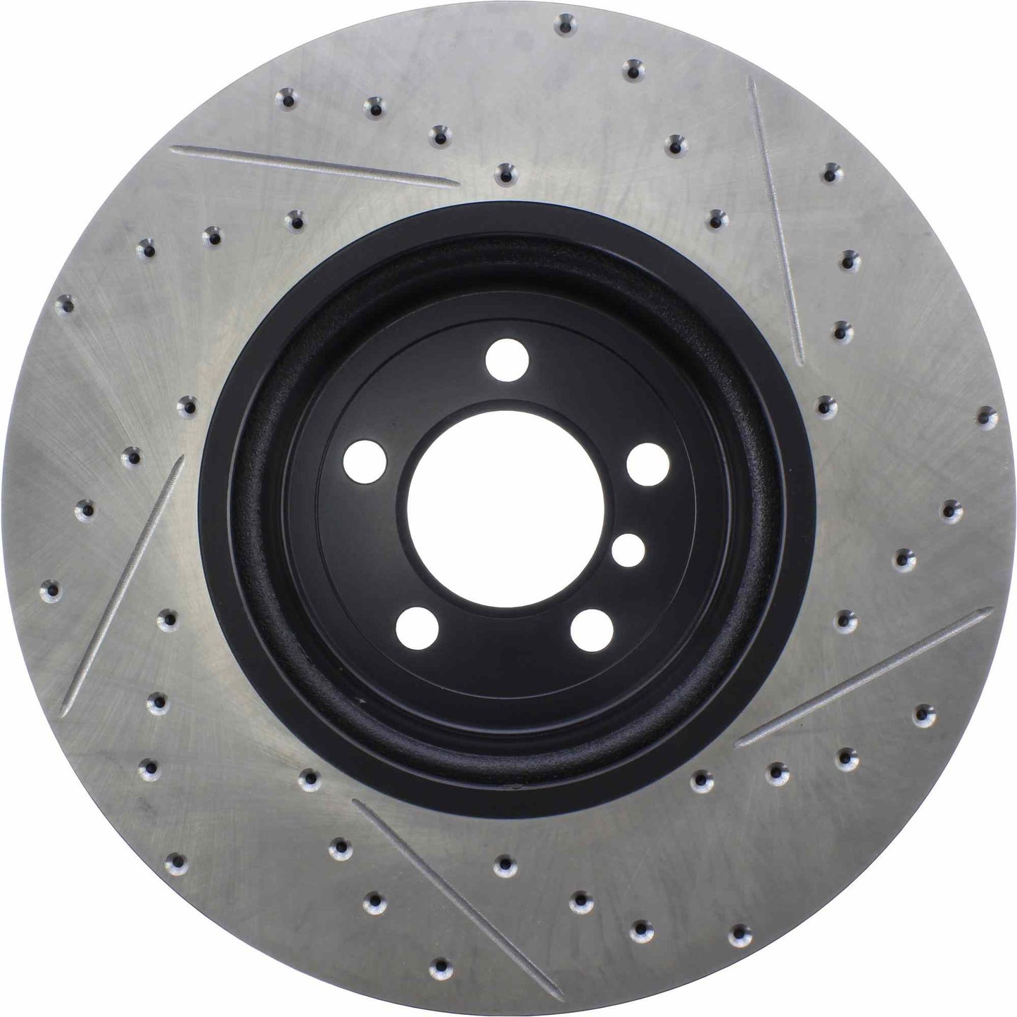 StopTech Sport Drilled/Slotted Brake Rotor; Front Right