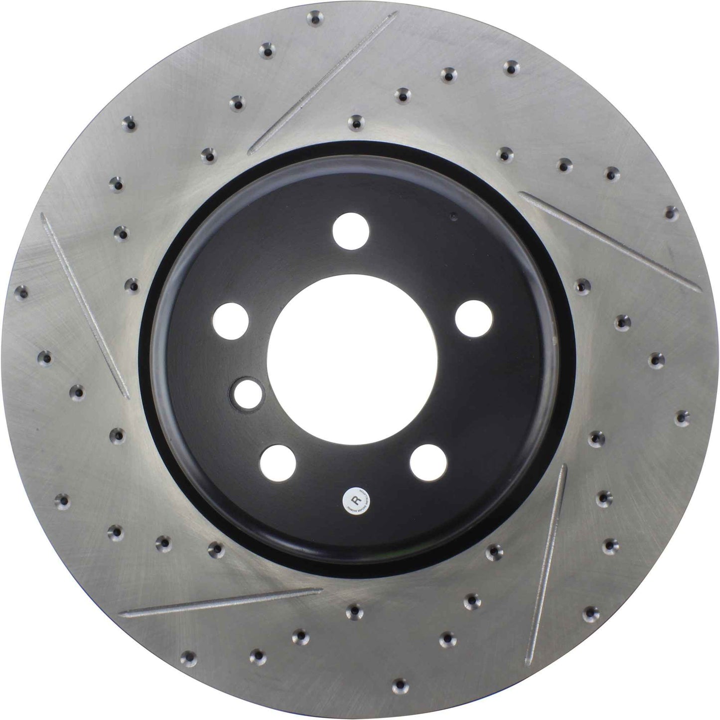 StopTech Sport Drilled/Slotted Brake Rotor; Front Right