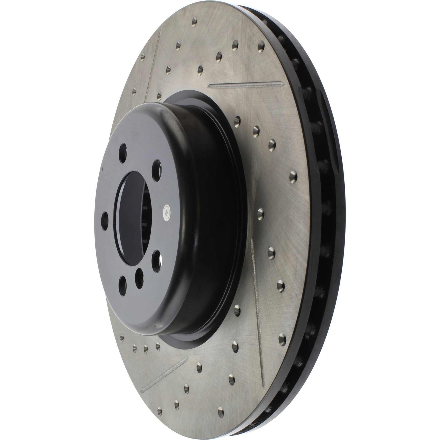 StopTech Sport Drilled/Slotted Brake Rotor; Front Right