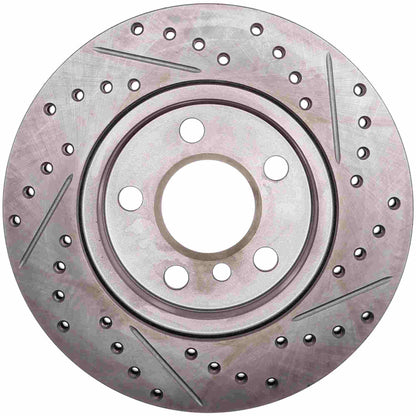 Stoptech 14-21 BMW i3 Slotted & Drilled Sport Brake Rotor - Front Right 127.34156R
