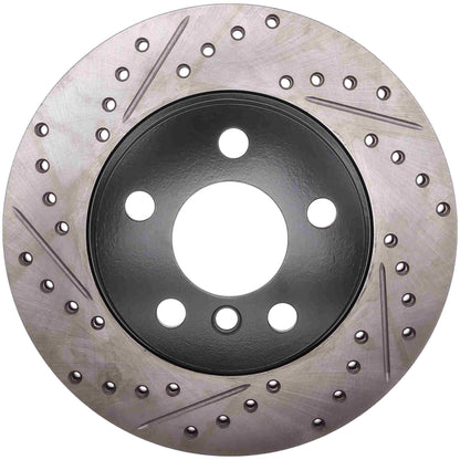 Stoptech 14-21 BMW i3 Slotted & Drilled Sport Brake Rotor - Front Right 127.34156R