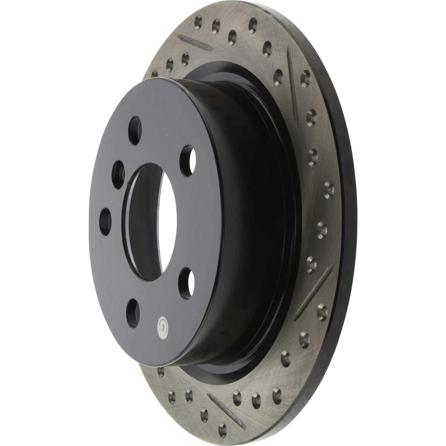 StopTech 14-15 Mini Cooper Base Slotted & Drilled Rear Left Rotor 127.34159L
