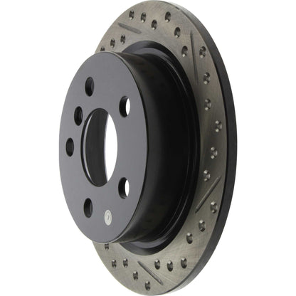 StopTech 14-15 Mini Cooper Base Slotted & Drilled Rear Left Rotor 127.34159L