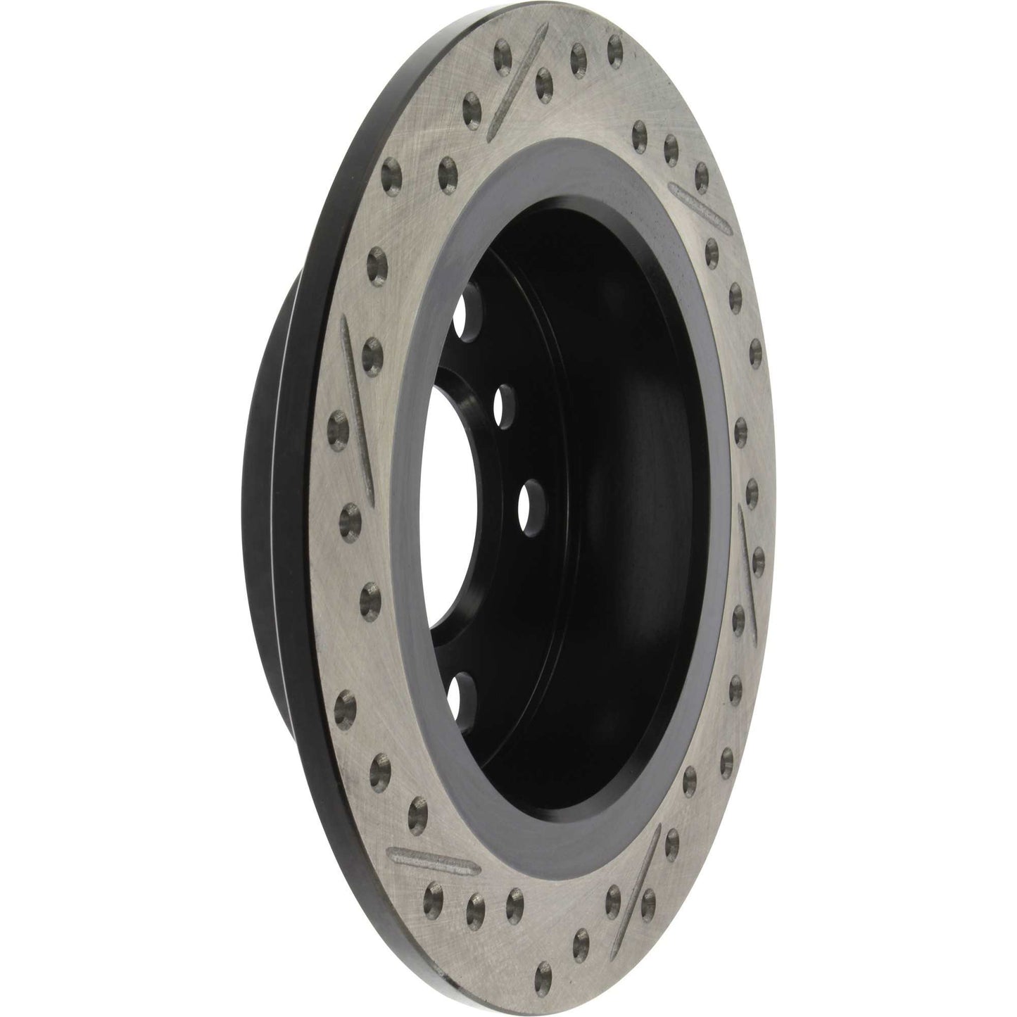 StopTech 14-15 Mini Cooper Base Slotted & Drilled Rear Left Rotor 127.34159L