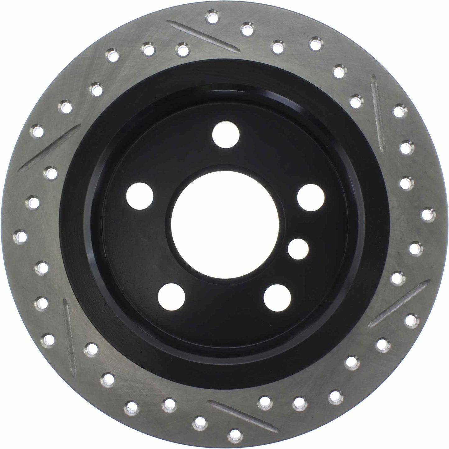 StopTech 14-15 Mini Cooper Base Slotted & Drilled Rear Right Rotor 127.34159R