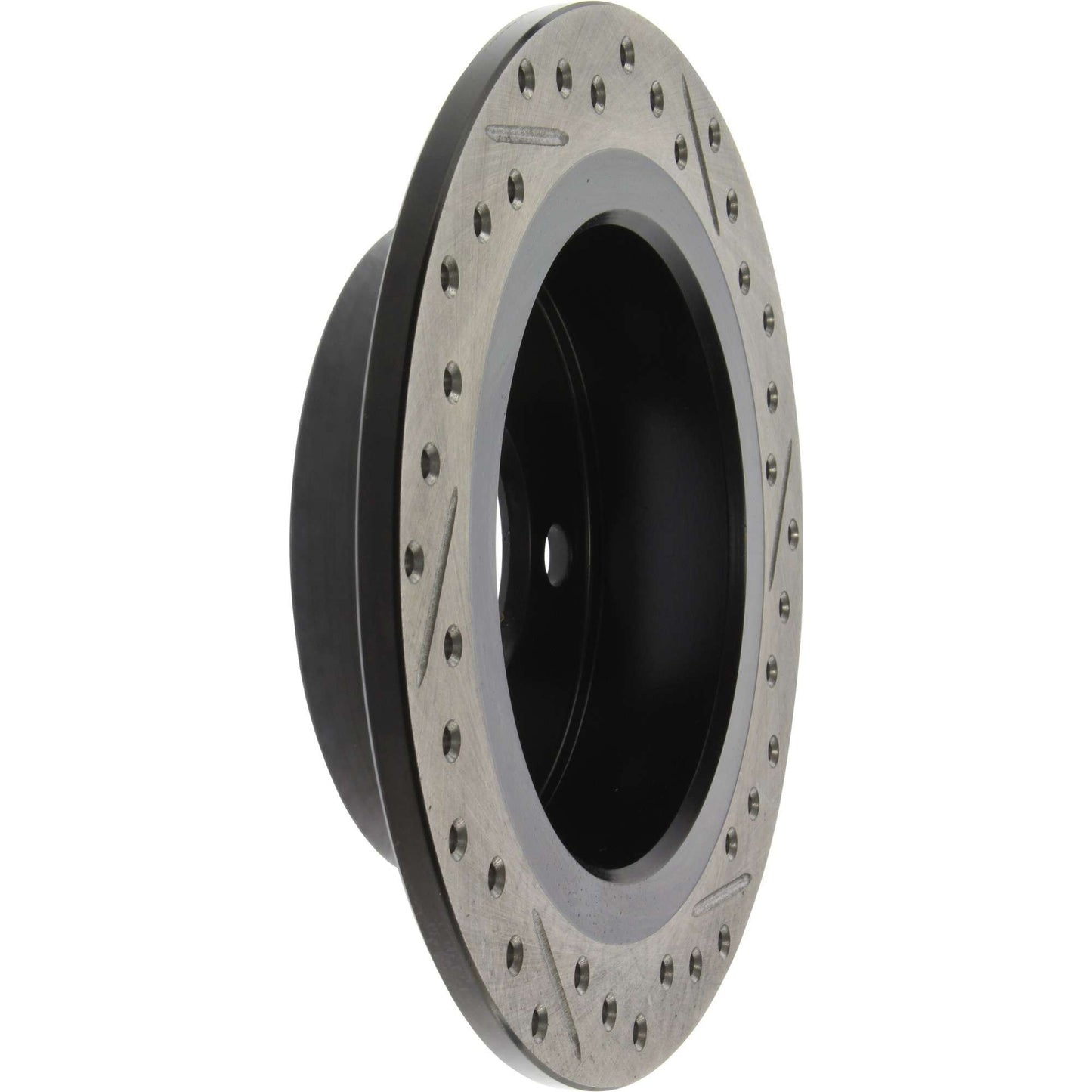 StopTech 14-15 Mini Cooper Base Slotted & Drilled Rear Right Rotor 127.34159R