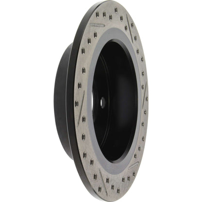 StopTech 14-15 Mini Cooper Base Slotted & Drilled Rear Right Rotor 127.34159R