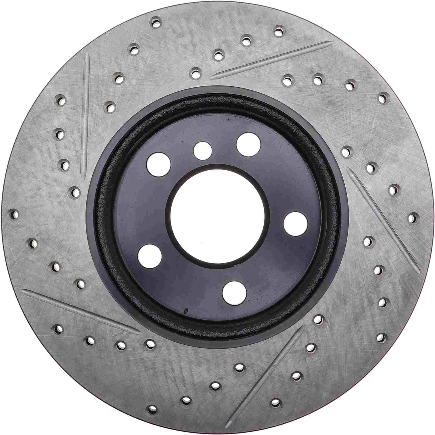 StopTech 15-16 Mini Cooper S Slotted & Drilled Front Left Rotor 127.34166L