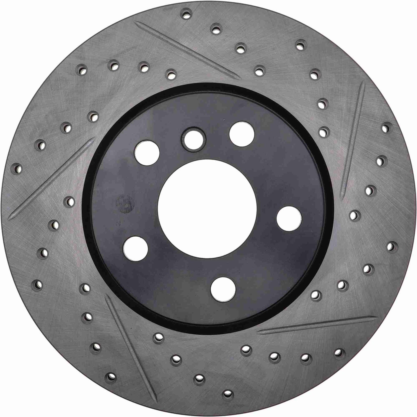 StopTech 15-16 Mini Cooper S Slotted & Drilled Front Left Rotor 127.34166L