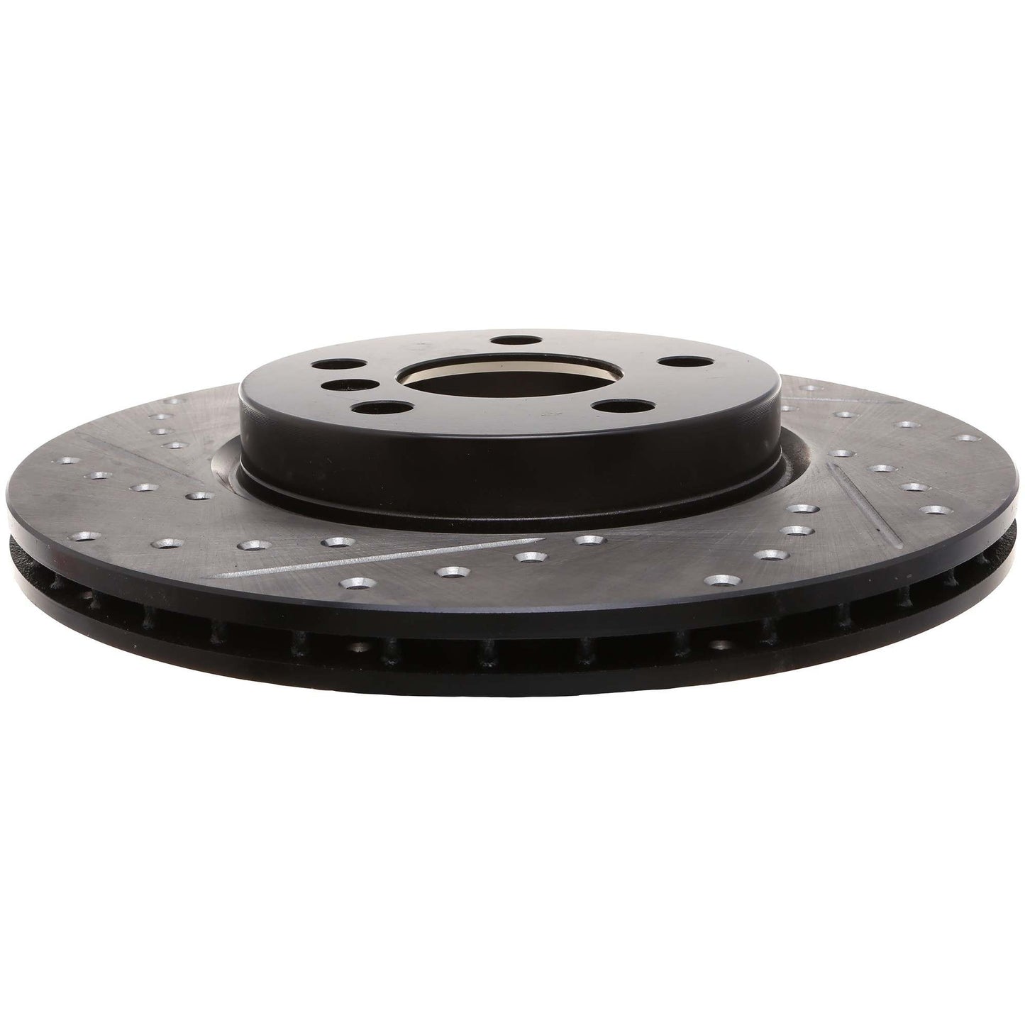 StopTech 15-16 Mini Cooper S Slotted & Drilled Front Right Rotor 127.34166R