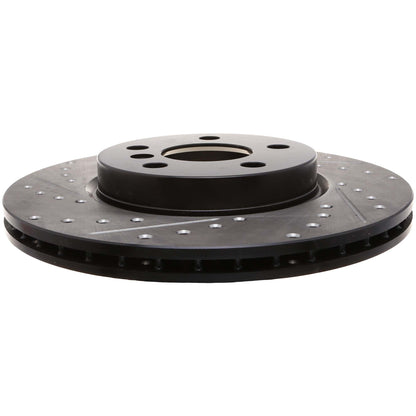 StopTech 15-16 Mini Cooper S Slotted & Drilled Front Right Rotor 127.34166R