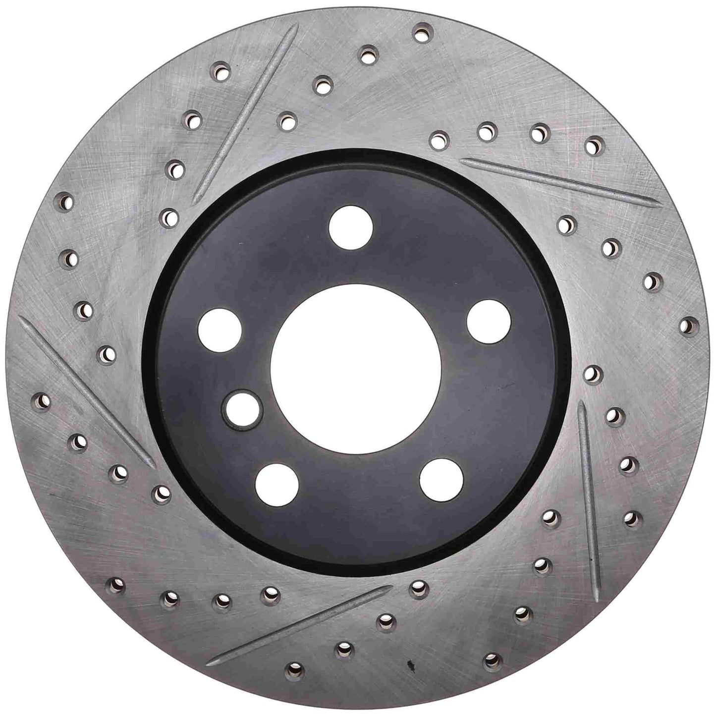 StopTech 15-16 Mini Cooper S Slotted & Drilled Front Right Rotor 127.34166R