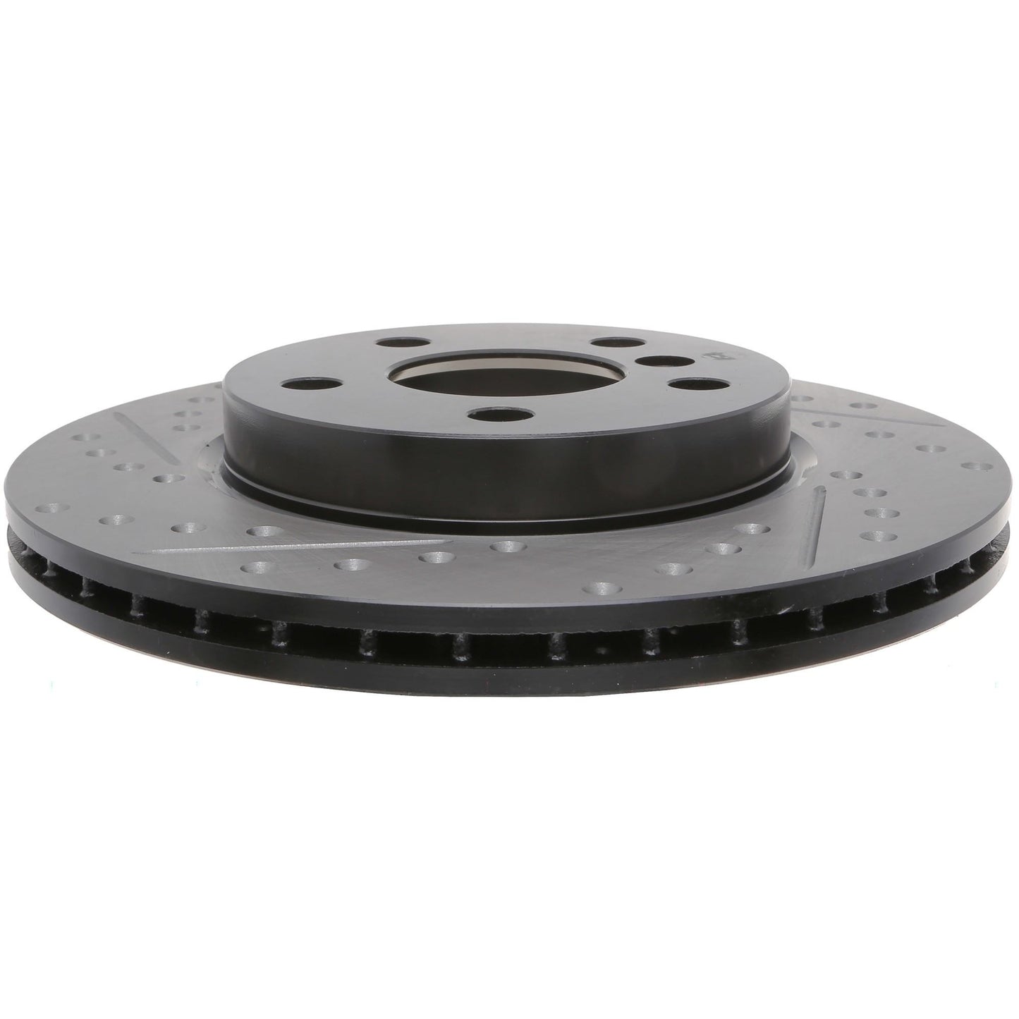 StopTech 14-17 Mini Cooper Slotted & Drilled Front Right Rotor 127.34168R