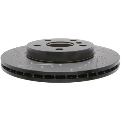 StopTech 14-17 Mini Cooper Slotted & Drilled Front Right Rotor 127.34168R