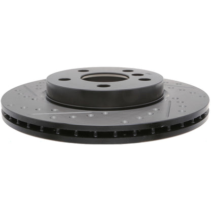 StopTech 14-17 Mini Cooper Slotted & Drilled Front Right Rotor 127.34168R