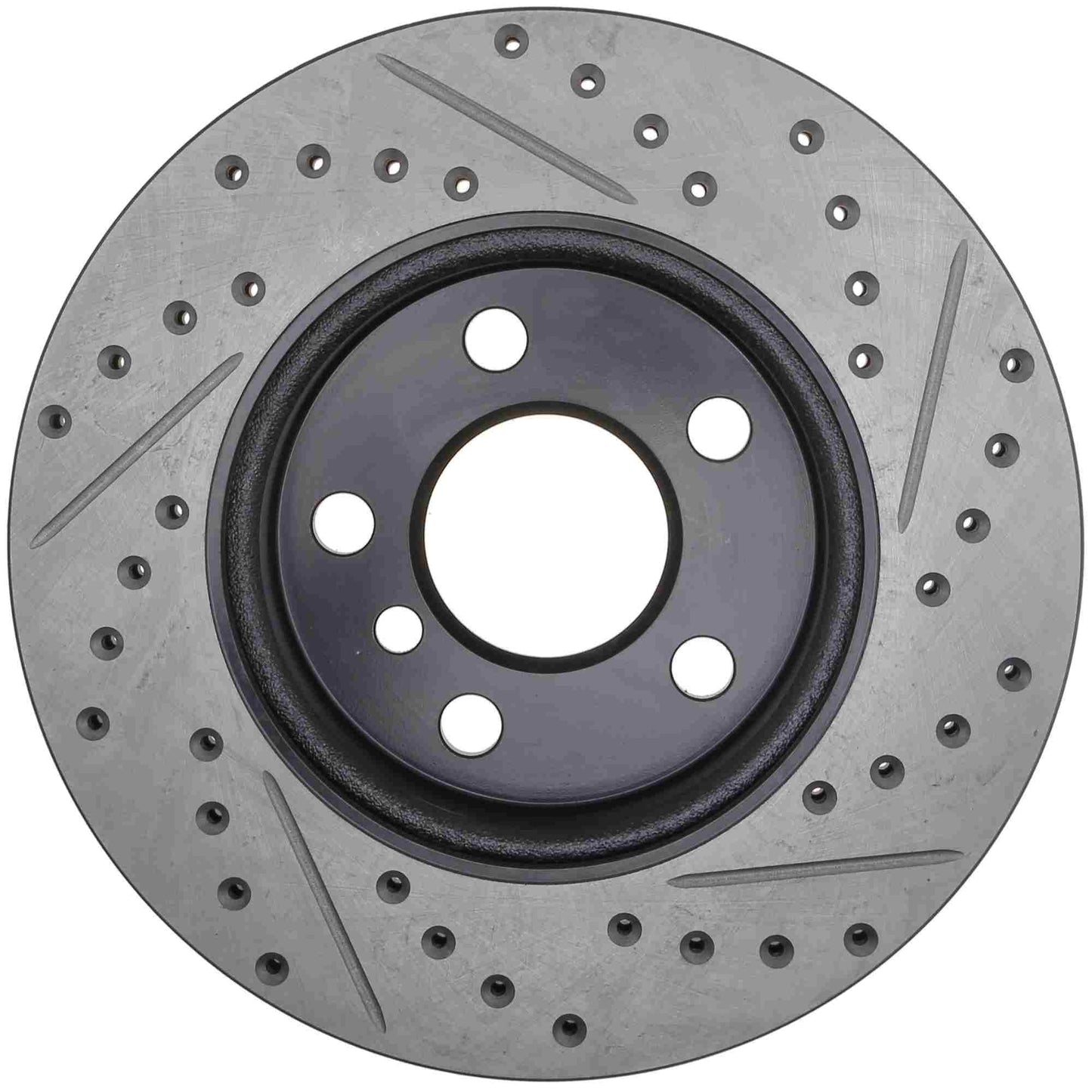 StopTech 14-17 Mini Cooper Slotted & Drilled Front Right Rotor 127.34168R