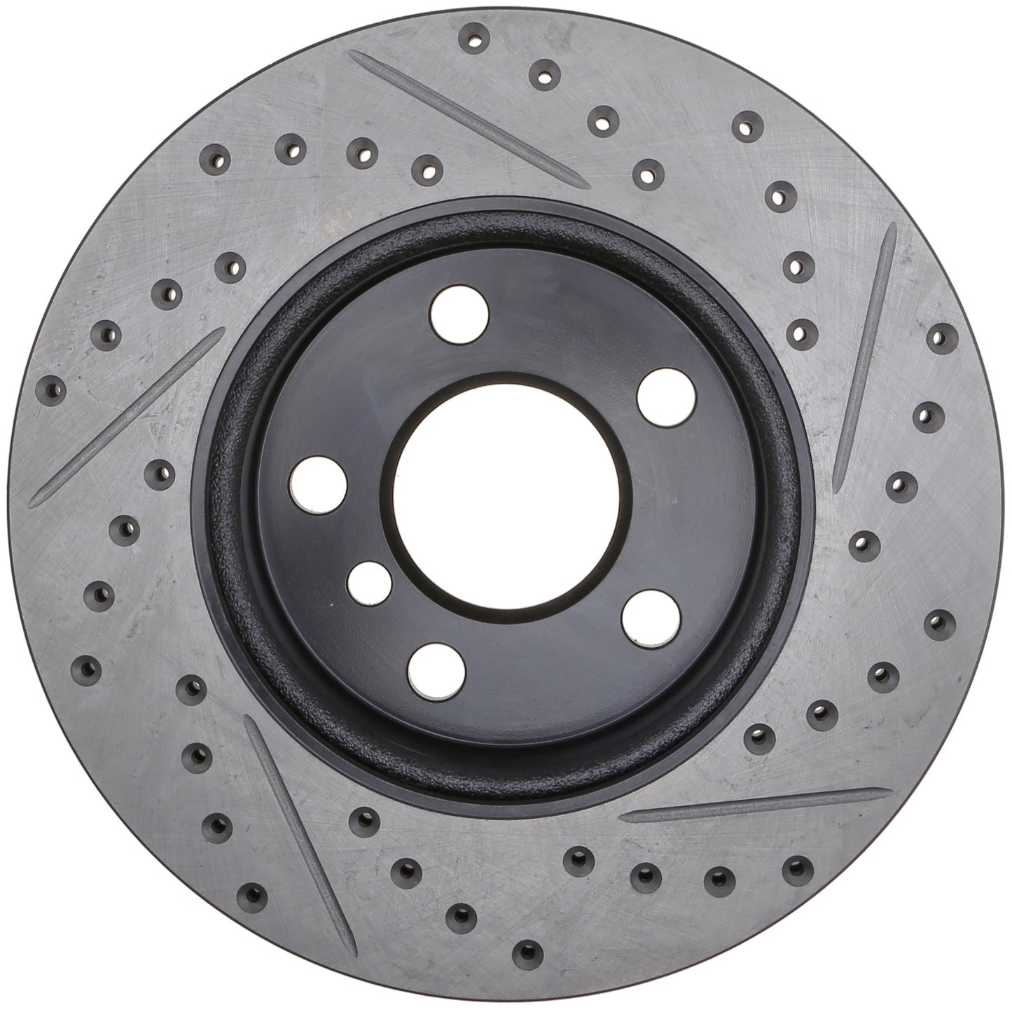 StopTech 14-17 Mini Cooper Slotted & Drilled Front Right Rotor 127.34168R