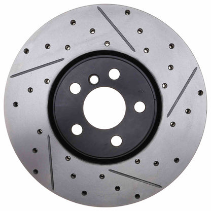 StopTech 2017 JCW Mini Cooper Sport Slotted & Drilled Front Left Rotor 127.34186L