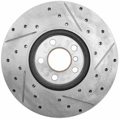 StopTech 2017 JCW Mini Cooper Sport Slotted & Drilled Front Right Rotor 127.34186R
