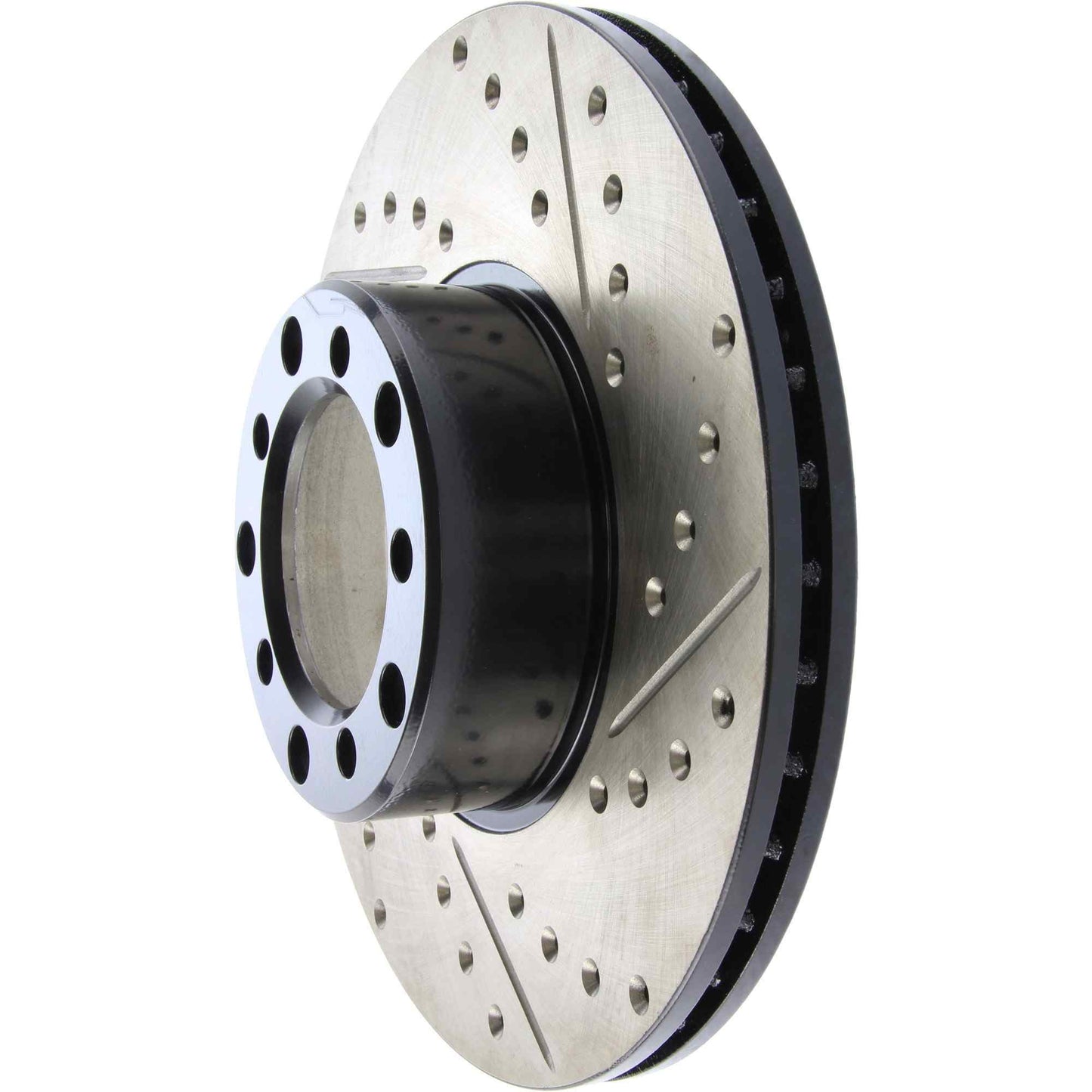 StopTech Sport Drilled/Slotted Brake Rotor; Front Left
