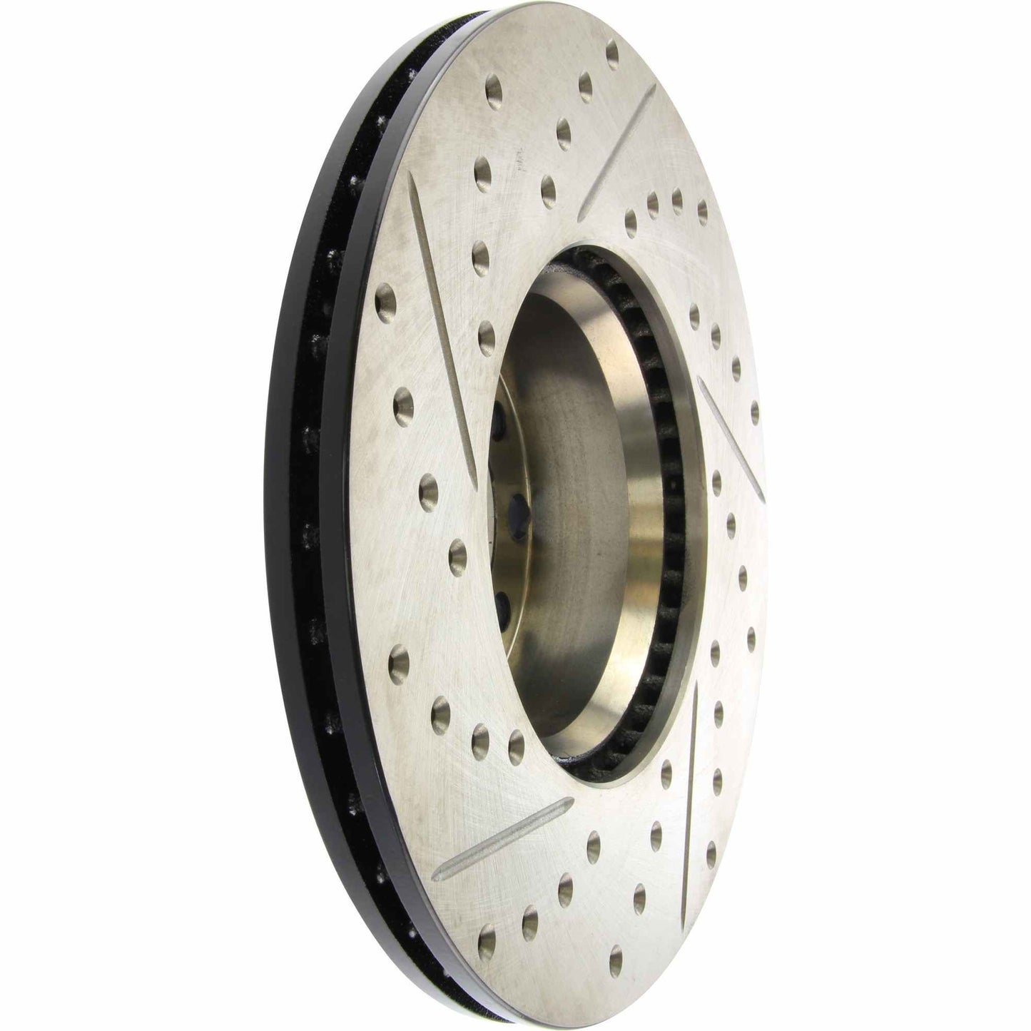 StopTech Sport Drilled/Slotted Brake Rotor; Front Left
