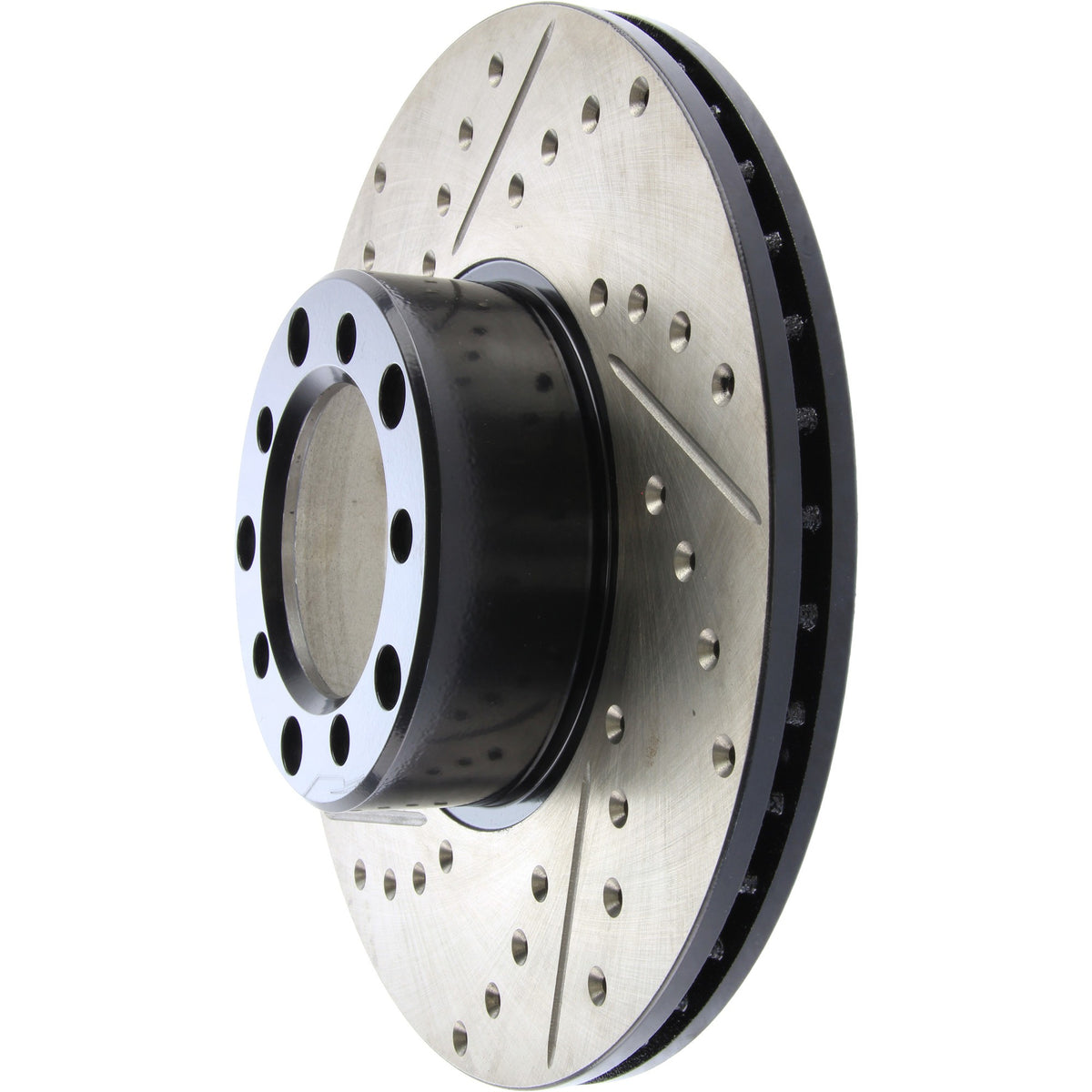 StopTech Sport Drilled/Slotted Brake Rotor; Front Right