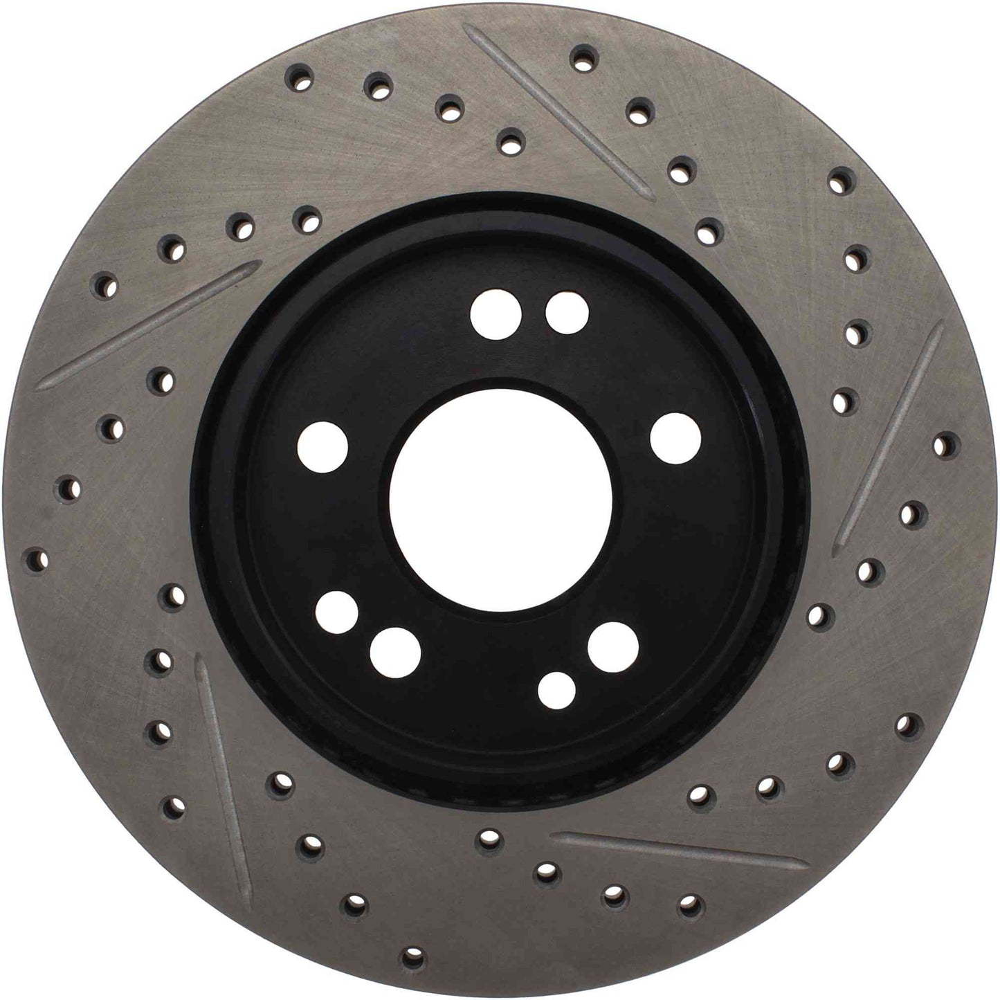 StopTech Sport Drilled/Slotted Brake Rotor; Front Right
