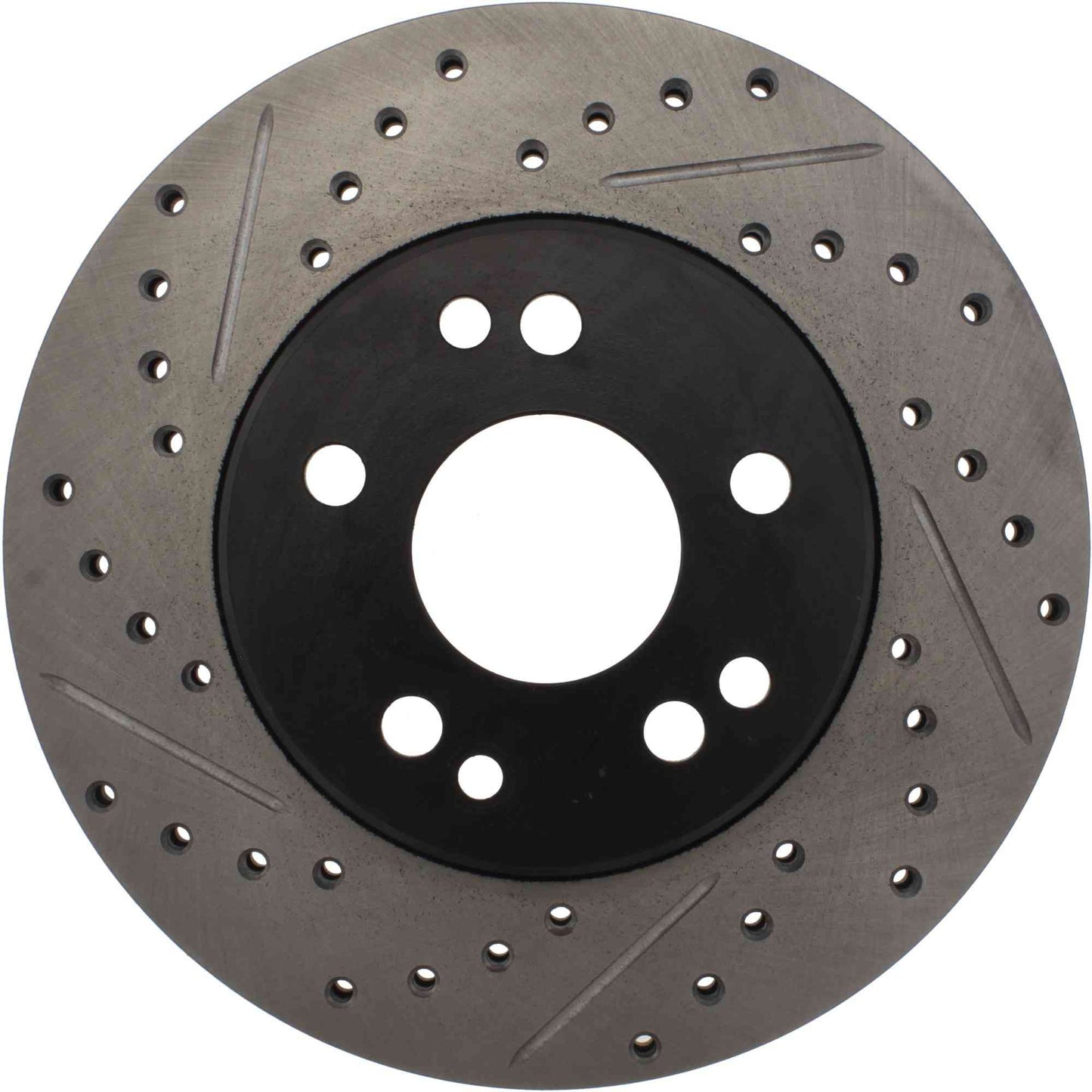 StopTech Sport Drilled/Slotted Brake Rotor; Front Right