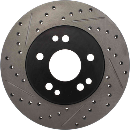 StopTech Sport Drilled/Slotted Brake Rotor; Front Right
