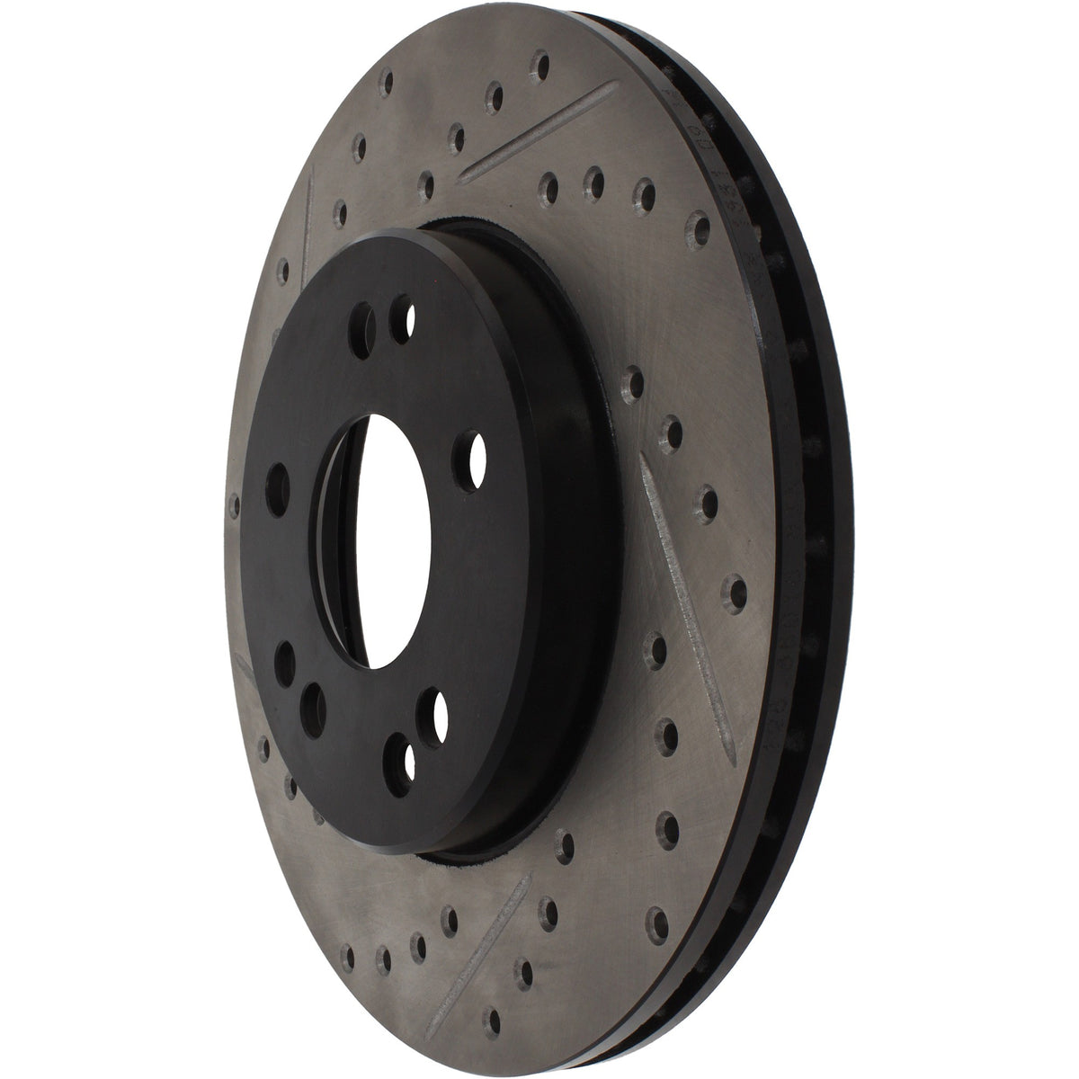 StopTech Sport Drilled/Slotted Brake Rotor; Front Right