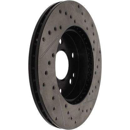 StopTech Sport Drilled/Slotted Brake Rotor; Front Right