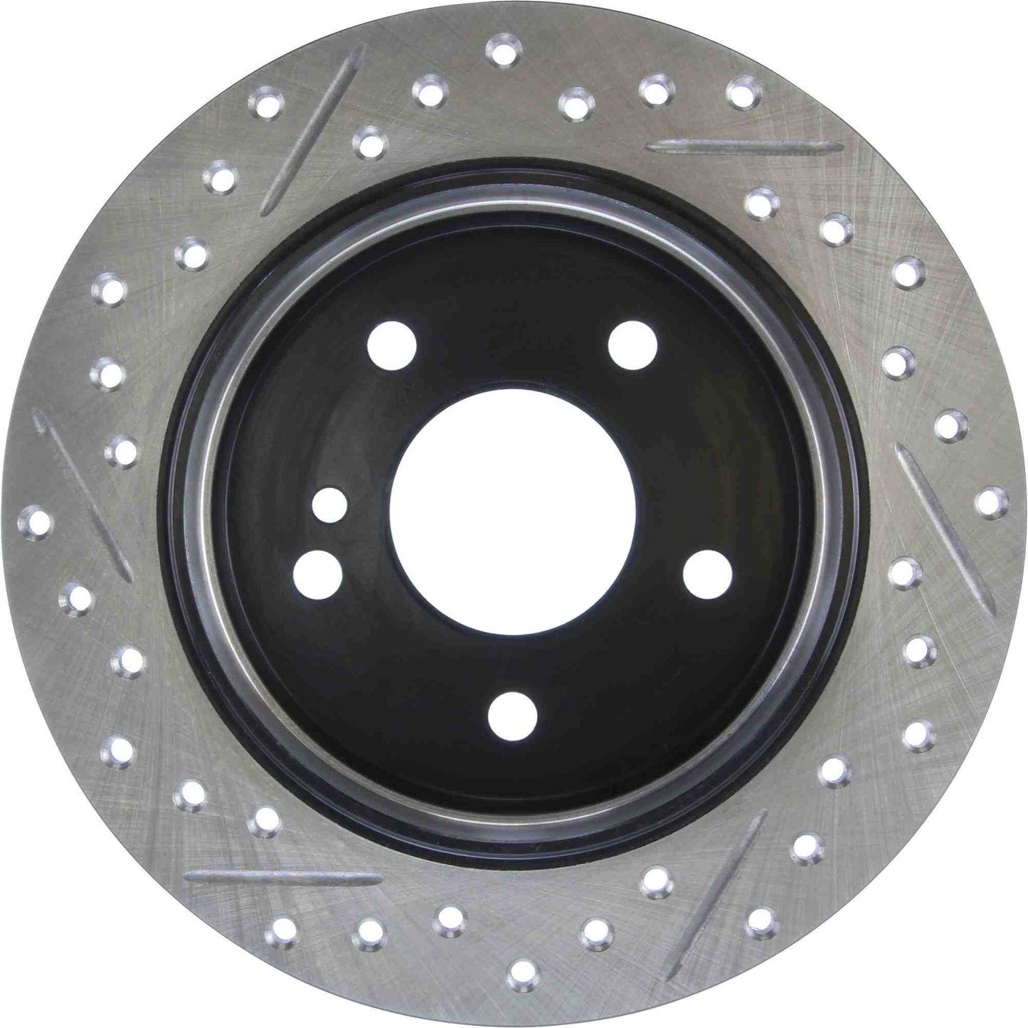 StopTech Sport Drilled/Slotted Brake Rotor; Rear Left