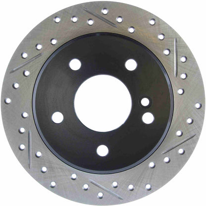 StopTech Sport Drilled/Slotted Brake Rotor; Rear Left