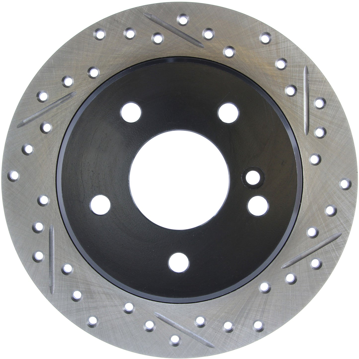 StopTech Sport Drilled/Slotted Brake Rotor; Rear Left