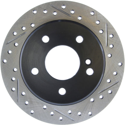 StopTech Sport Drilled/Slotted Brake Rotor; Rear Left